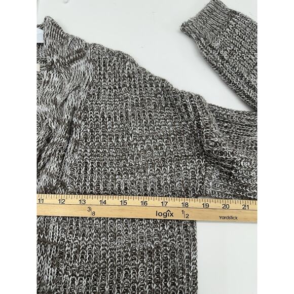 Pink Rose Womens Cardigan Size Medium Brown Long Sleeve Open Front - Picture 8 of 11